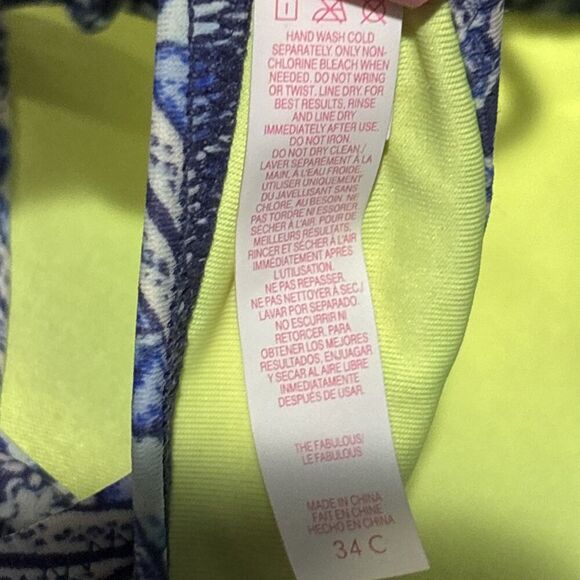 Victoria's Secret The Fabulous Padded Molded Push Up Underwire Swim Top Size 34C - Picture 12 of 13